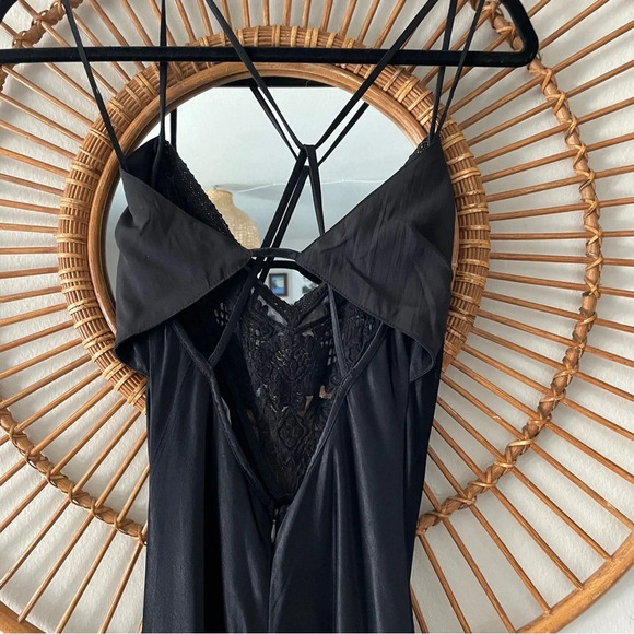 NWT Zara satin slip lace front midi dress Sz XS - Picture 6 of 12